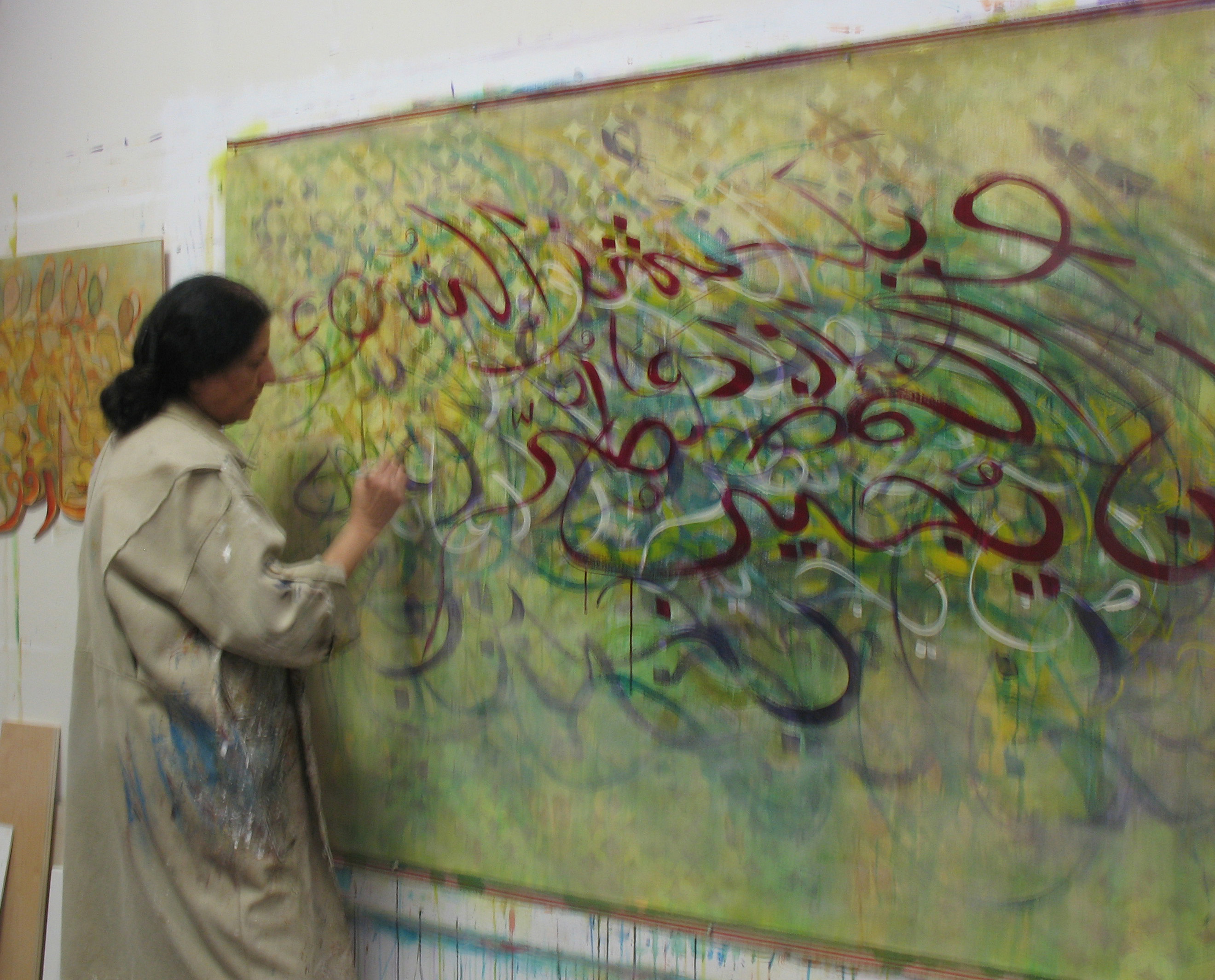 Salma painting large Calligraphy painting on canvas