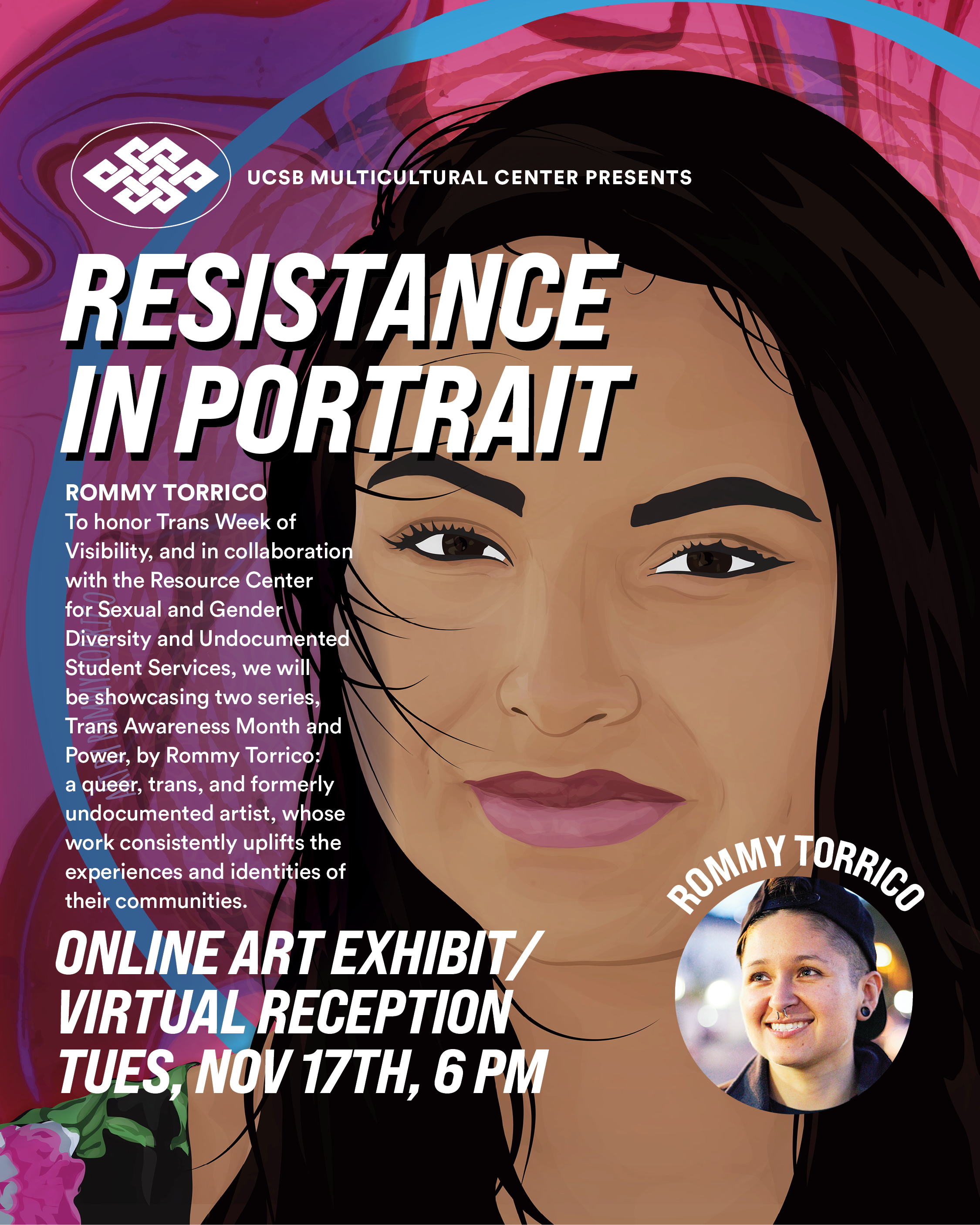 Resistance in Portrait Art Reception with Rommy Torrico