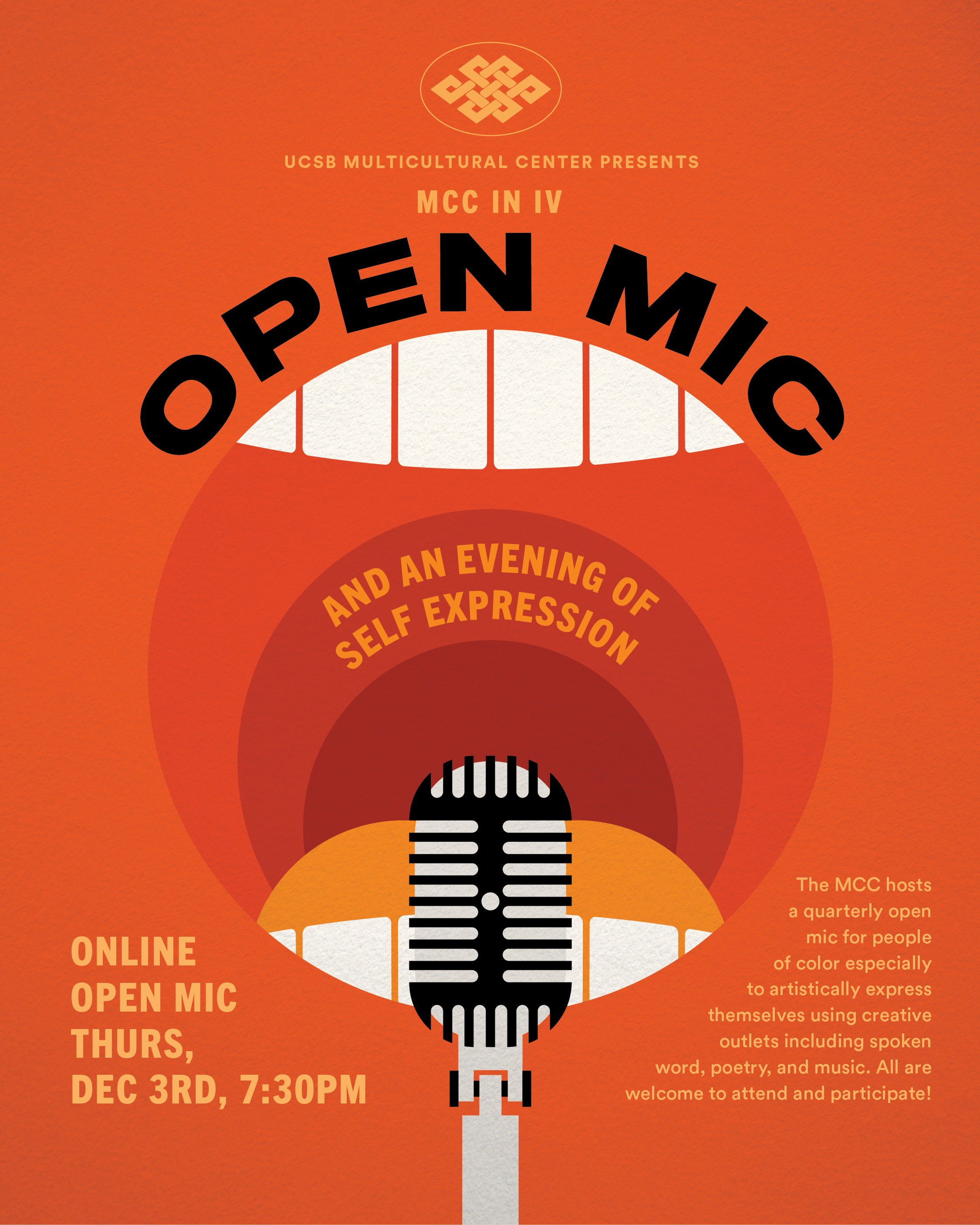 MCC in IV Open Mic and An Evening of Self Expression 
