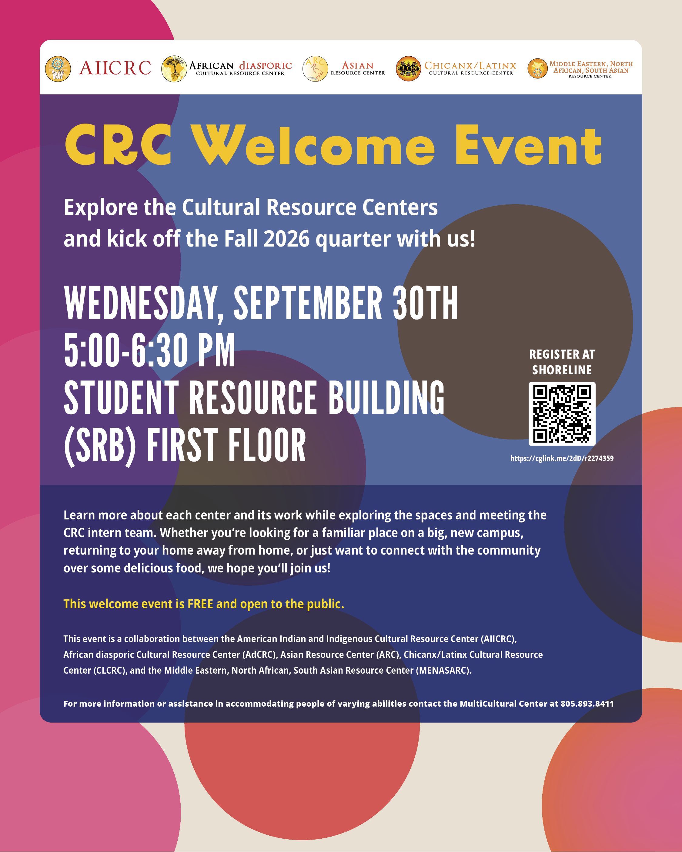 crc welcome flyer