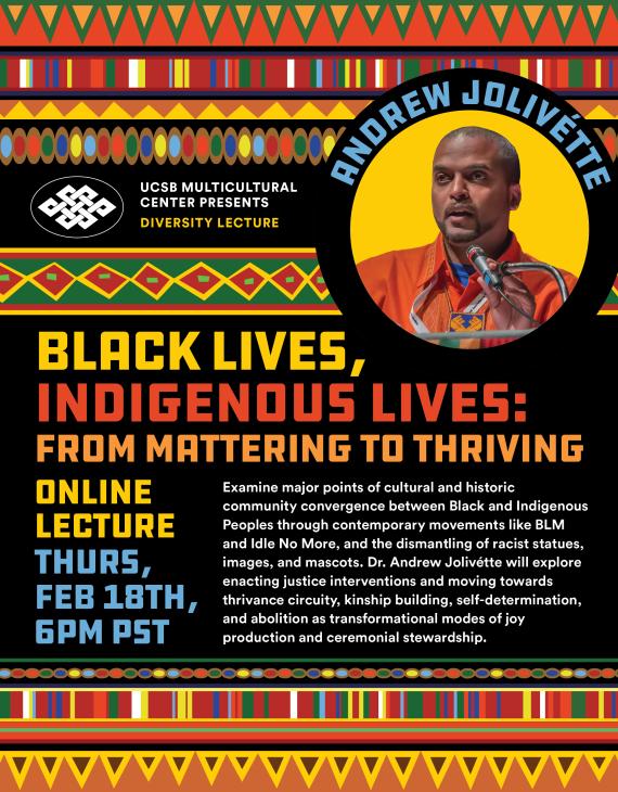Black Lives, Indigenous Lives: From Mattering to Thriving with Andrew Jolivette