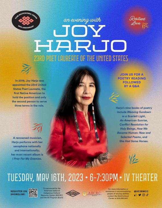 An Evening With Joy Harjo, 23rd Poet Laureate Of The United States ...